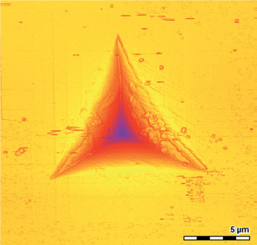 AFM image of indent AFM image of indent